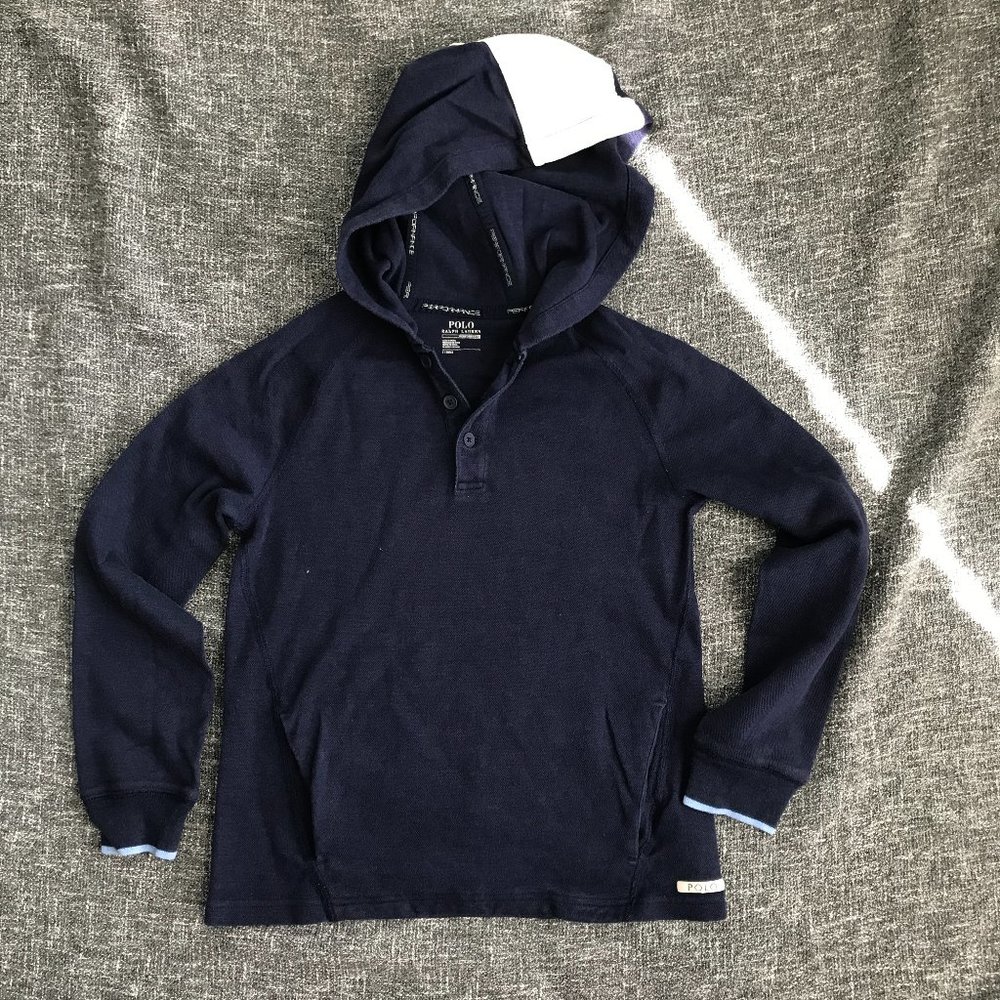 Ralph Laurent Boys Dark Blue Hoody Size 7